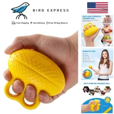 Finger Exerciser Hand Grip Strength Trainer, Silicone Squeeze Ball, Rehab & A...
