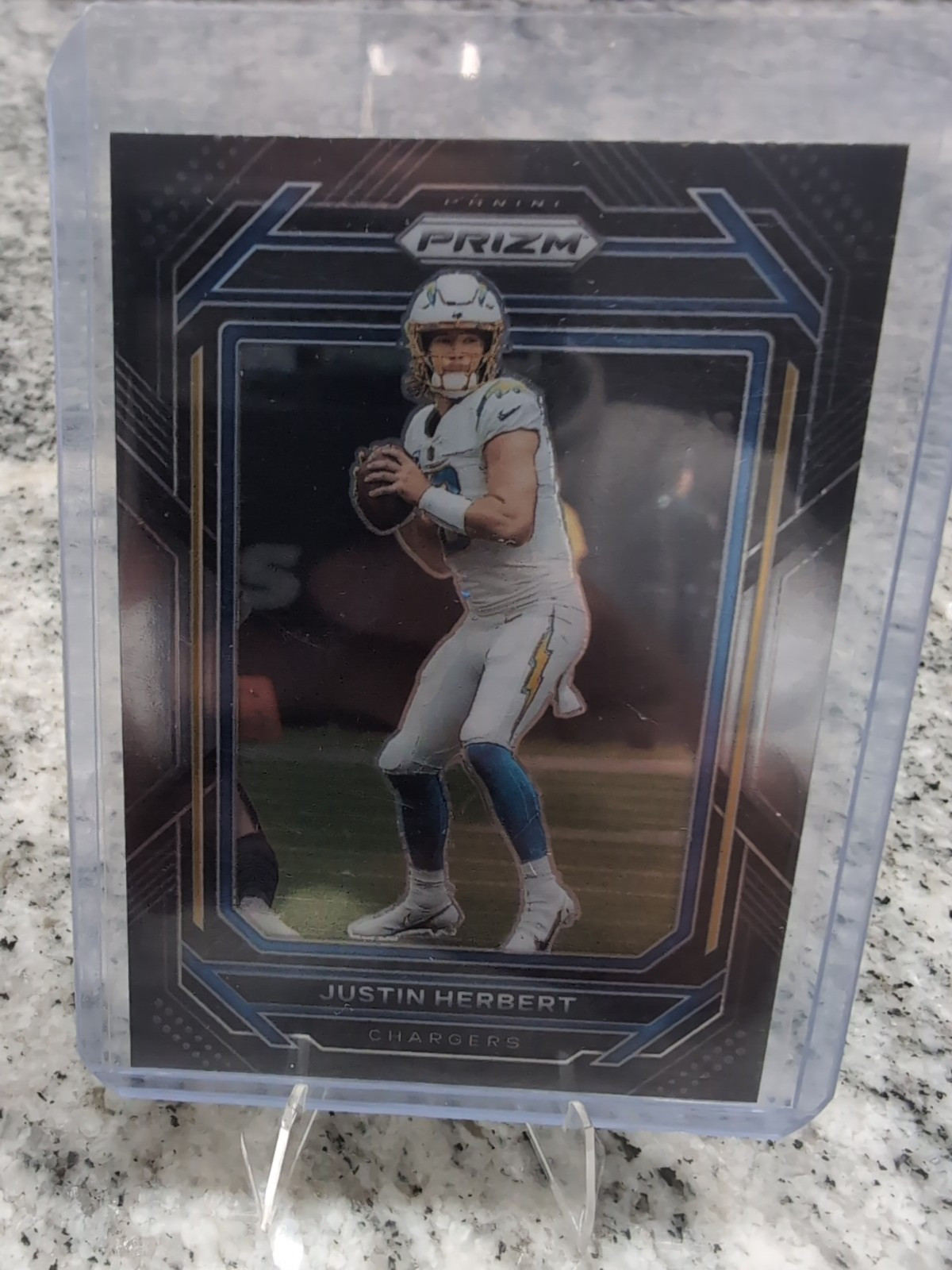 2022 Panini Chronicles - Prizm Black Silver #PB-5 Justin Herbert