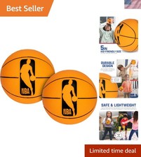 NBA 5  Foam Basketball - 2 Mini Soft Foam Youth Basketballs - Indoor  Outdoo...