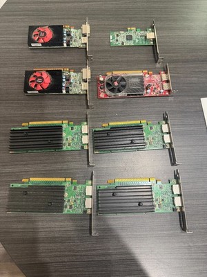 *LOT OF 7*  Mixed Brand and Model Graphics Cards | See Description