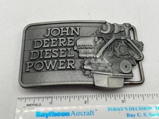 Vintage 1982 John Deere Company Tractor Diesel Power Engine Belt Buckle