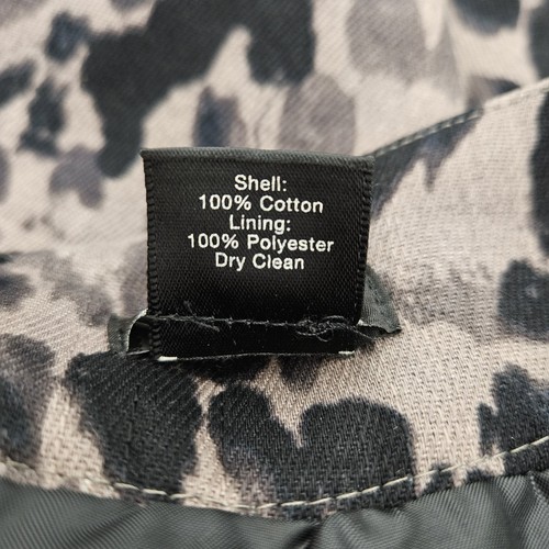 Ann Taylor gerader Bleistiftrock Leopard Tiermotiv Reißverschluss gefüttert zierlich Damen 4P - Bild 6 von 7