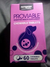 Nutramax Proviable-DC Digestive for Dogs 60 Chewable Tablets Exp 10/2027