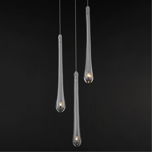 ET2 Contemporary Lighting E24213-122SN Stillo Pendant Satin Nickel - Picture 7 of 9