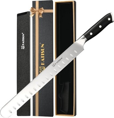 Brisket Knife, 12 Inch Carving & Slicing Knife for Meat Cutting, BBQ, Razor Shar