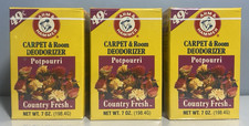 3 Vintage ARM  HAMMER Carpet  Room Deodorizer Country Fresh 7 OZ Boxes
