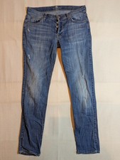 7 for All Mankind Jeans Women 27 Josefina Skinny Boyfriend Button Fly Denim USA