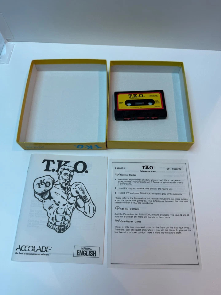 T.K.O. By Accolade C64 | Commodore 64 c64 Game Cassette Tape | Fast Delivery - Image 2 of 3