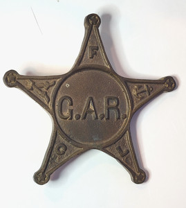 Antique GAR Marker "Fraternity Charity Loyalty" Balch Bros & West Co Syracuse NY