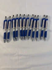 BIC Remedi Blue and Silver Stylus Blue Ink Pens Pack of 12 Brand New