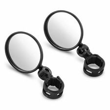 2PCS Bicycle Rear View Mirror Convex Handlebar Safety Mirror Mountain E-Bike