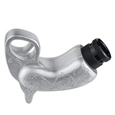 Handle Shape Gear Shift Knob Resin Lever Stick Shifter Head Automotive Silver