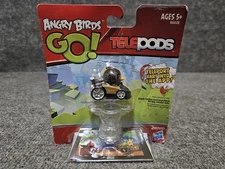 Hasbro Rovio Angry Birds Go Telepods Black Bird with Yellow Stripe