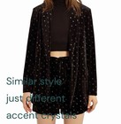 Lili Sidonio X Molly Bracken Black Jacket Blazer & Shorts Set embellished XS — photo 9