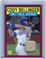 2021 Topps - 1986 Topps All-Star Baseball Relics Cody Bellinger #86ASRCB Red /25