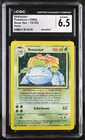 Pokemon 1999 Base Set Venusaur Holo 15/102 Graded CGC 6.5