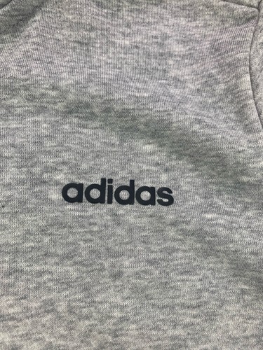 Adidas Grey Hoodie Youth Size 12-13 Grey Full Zip NEW BNWT - Picture 2 of 13