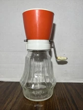 Vintage Federal Housewares Nut & Spice Grinder Chopper Orange Top