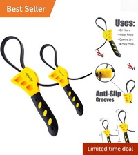 Versatile Adjustable Strap Wrench Tool - Perfect for Oil Filter Removal & More