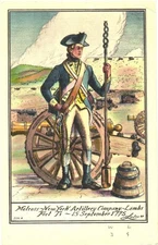 Fort Ticonderoga New York Matross Revolutionary War Vintage Postcard