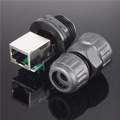 RJ45 Ethernet LAN Netzwerk AP Stecker Buchsen Anschluss 8Core wasserdicht IP68