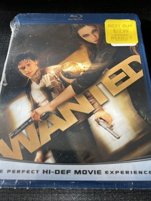 Wanted Blu-ray Factory Sealed Brand New Action James McAvoy Angelina Jolie