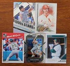 Mark McGwire Lot of 5 - Panini & Allen and Ginter - Retro & Inserts Athletics