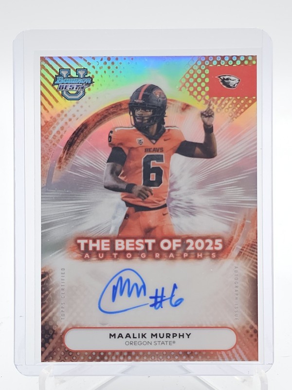 MAALIK MURPHY 2025 BOWMAN UNIVERSITY'S BEST AUTO #BOA-MMU OREGON ST Q2550
