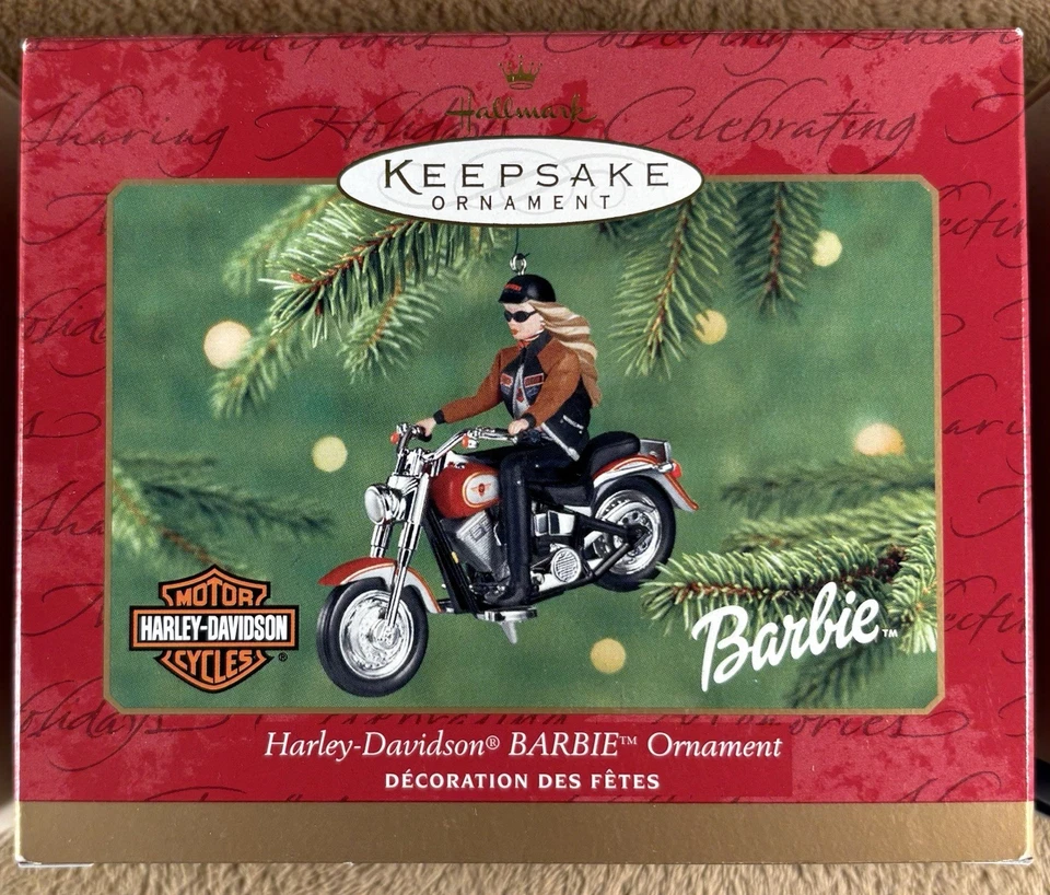3 adornos de recuerdo Hallmark Harley-Davidson Barbie, bailarina, Cenicienta Foto 3 de 4