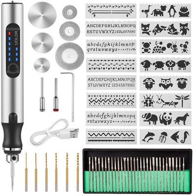 Engraving Pen USB Rechargeable, Mini Electric DIY Tool with 42 Bits, Portable