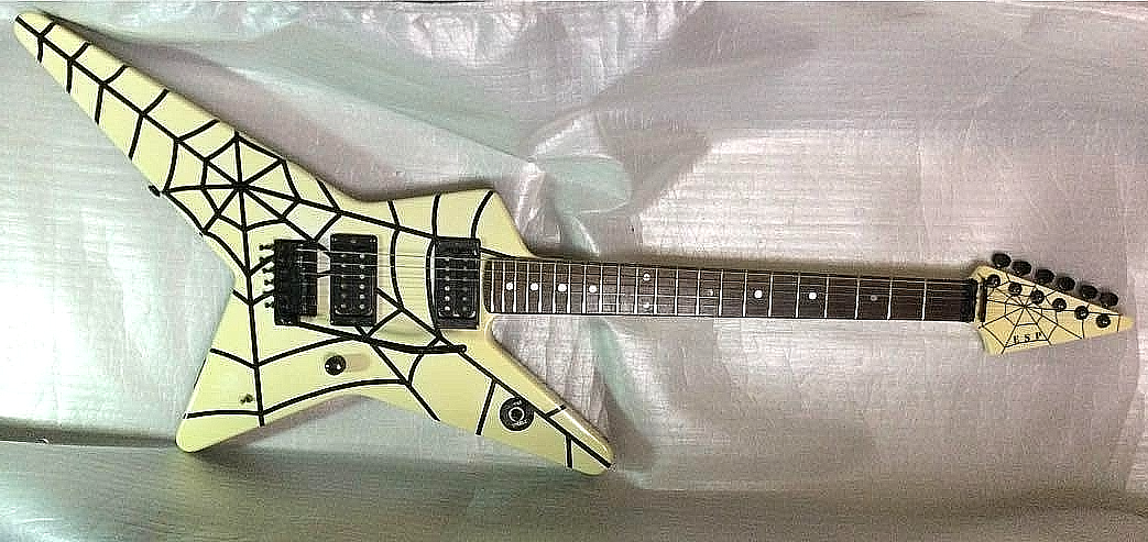 ESP Random Star Custom Spider Web Graphic Explorer Vintage Rare
