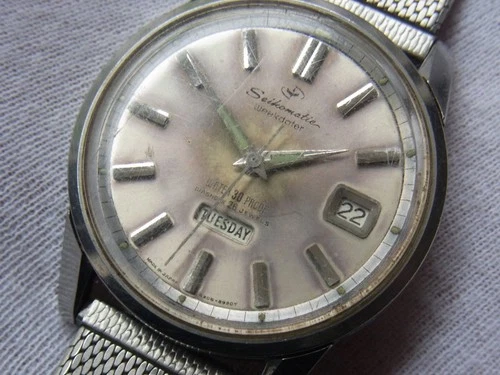 JUNK! SEIKO WEEKDATER 6206-8990T VINTAGE AUTOMATIC 26 JEWEL MENS