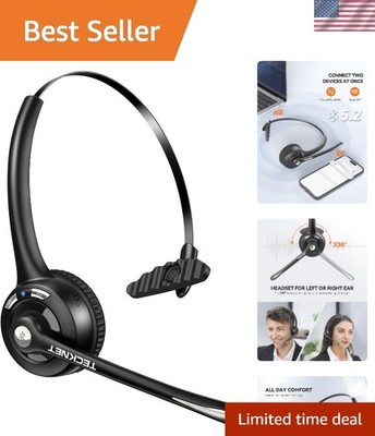 Bluetooth Headset   Active Noise Cancellation & 20 Hours Battery