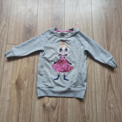 Moomin Martinex Girls Sweatshirt Grey Size 92 18-24 Months Character