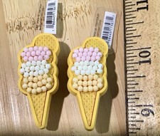 Set Of Crocs Beaded Ice cream Cone Shoe Charms Jibbitz With Tags