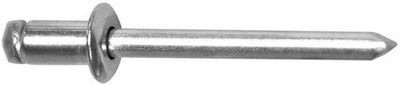 1000 x GOEBEL Blindniet Alu/Stahl 4,0x12mm, Flachrundkopf
