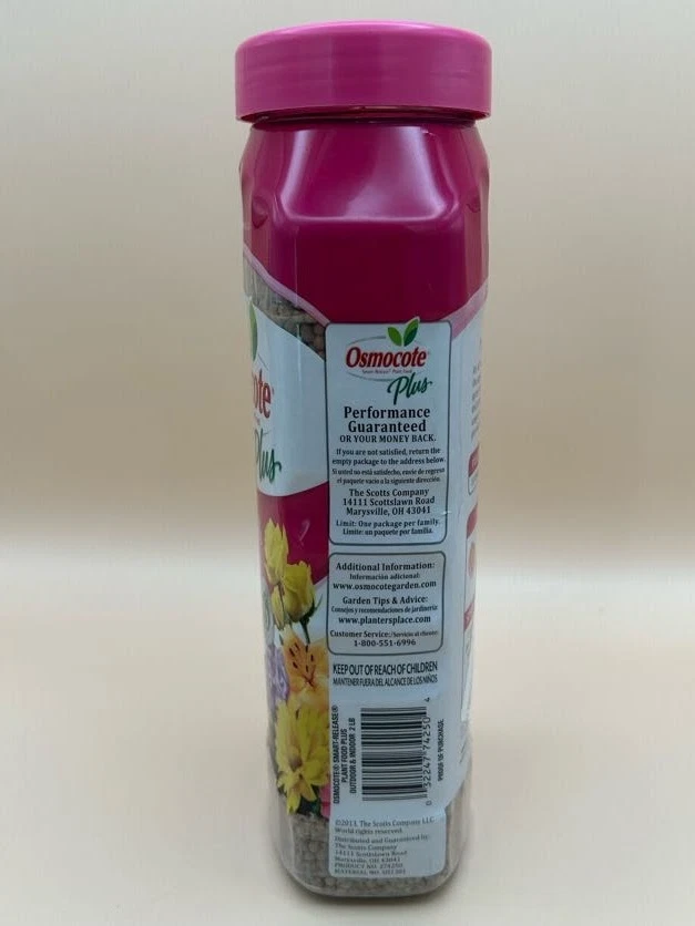 Alimento vegetal de liberación inteligente Osmocote Plus exterior e interior 11 nutrientes 2 libras Foto 3 de 4