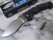 Cold Steel Rajah III Kukri Recurve Pocket Knife Aus-10A #62JM Lockback Griv-Ex