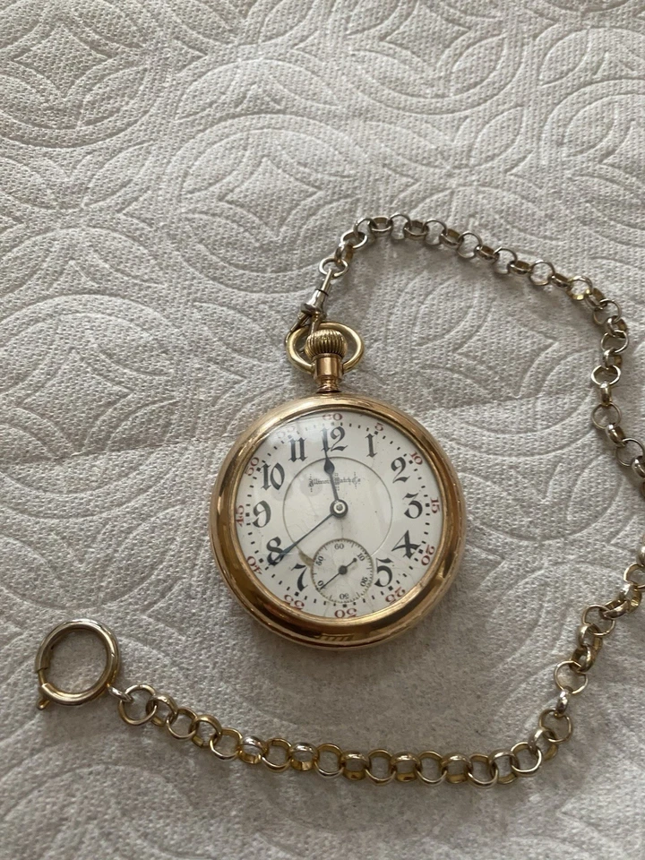 Railroad Pocket Watch 21 Jeweled Illinois Bunn Special Lever Set 1902 - Image 4 of 4