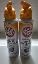 2 X Arm & Hammer Odor Defense Shoe Refresher Spray, 4 oz, Odor Control 