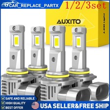 4/8X LED Headlights 9005 High Beam 9006 Low Beam bulb Bright 6000K Xenon White