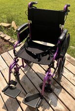 NOVA Lightweight Transport Chair 352P, 300lbs Capacity, 12 Rear Wheels