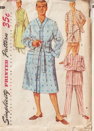Fuera de imprenta de colección Simplcity patrón de costura para hombre ropa de dormir pijama que elijas - Imagen 9 de 17
