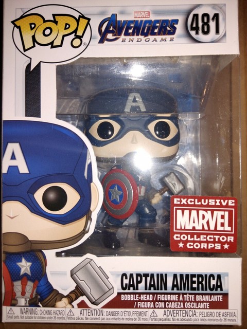 Marvel Collector Corps Funko Pop Avengers Endgame Captain America 481 XL for sale online | eBay