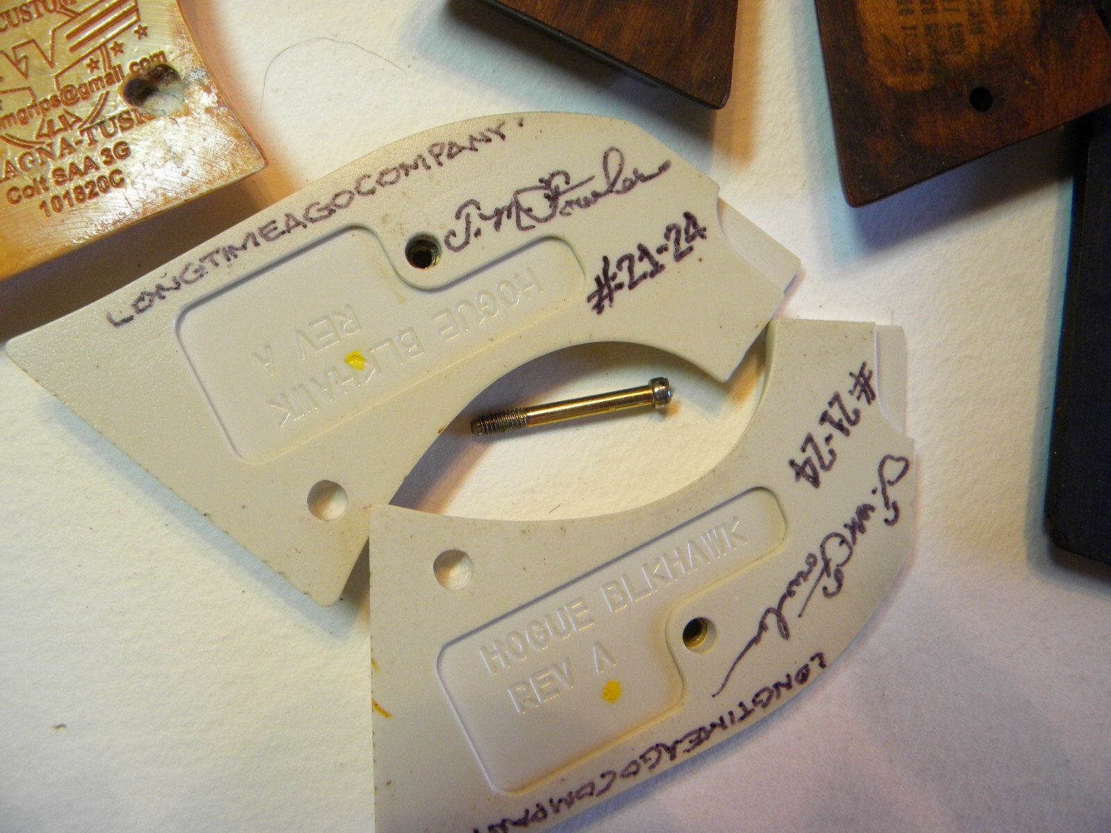 " GUN GRIP LOT", W/MOP S&W, and HAND CARVED SKULLS, (7) SETS eBay