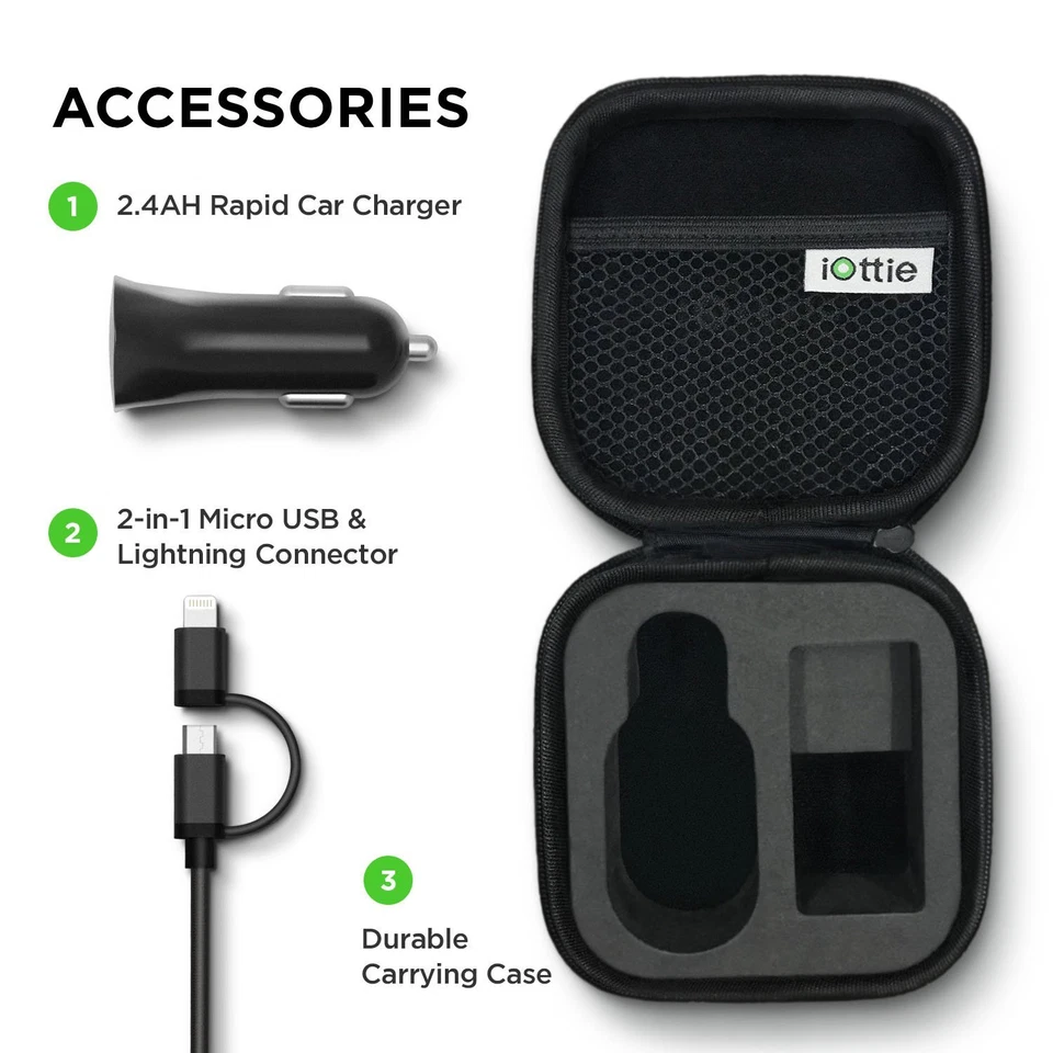 iOttie ITAP coche auto CARGADOR para iPhone 14 13 12 11 Pro XS X X XR 8 7 Foto 4 de 4