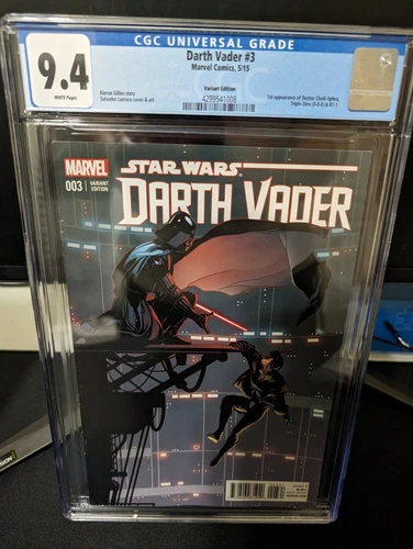 Darth Vader 3 First Dr. Aphra 1:25 Larroca Variant CGC 9.4 Star Wars
