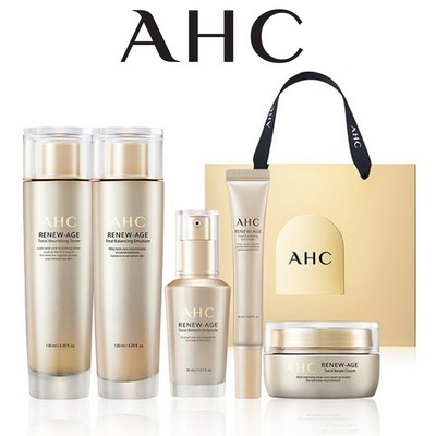 AHC Renewal Age Total 4 Types+Eye Cream Gift Set 5PCS Collagen Wrinkle care