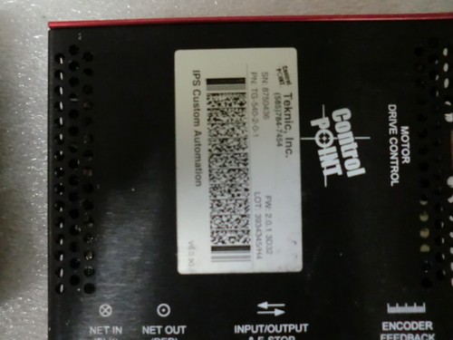 Qty Lot (4) Teknic Motor Driver Control Point TG-540-2-0-1 Controllers - "AS-IS" - Picture 3 of 10