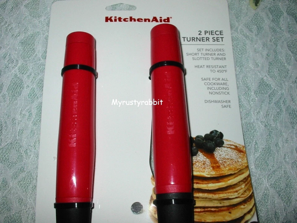 Kitchenaid Juego de 2 Giradores Ranurados y Giradores Cortos - Hibisco HHIA - Nuevo Foto 2 de 4